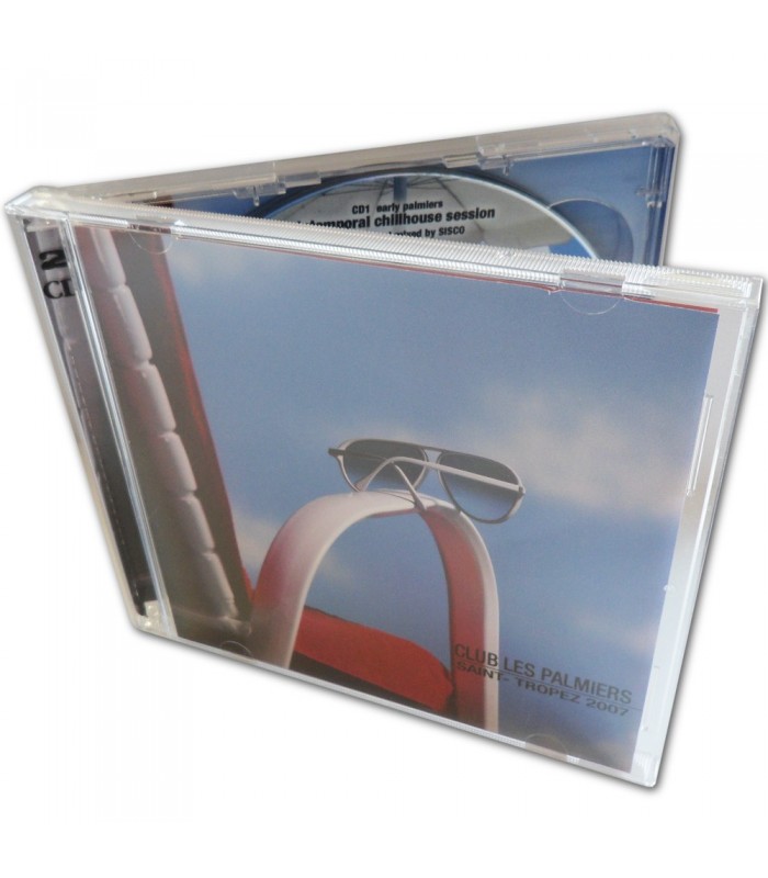 Boîtier Cristal (format cd) + 1 CD + Encart r/v + Jaquette + Cello