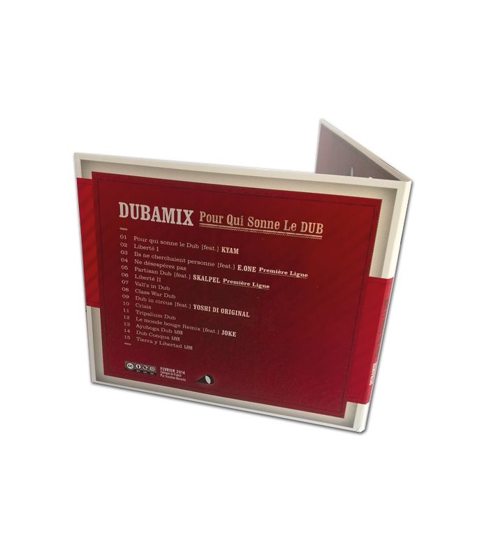 Pochette CD Blanche Digisleeve 2 volets / 2 poches en carton
