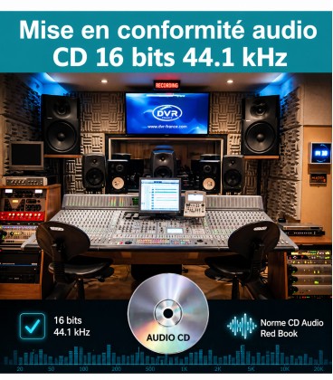 Mise en conformit&eacute; audio pour pressage
