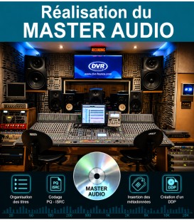 Réalisation du master de pressage CD – Format DDP conforme Red Book