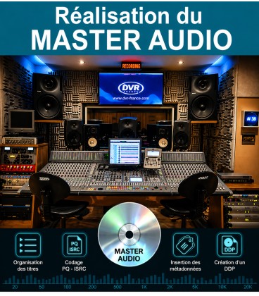 R&eacute;alisation du master de pressage CD &ndash; Format DDP conforme Red Book