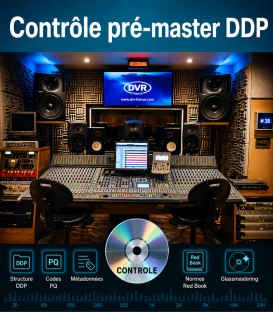 Traitement et contrôle de pré-master DDP pour pressage CD