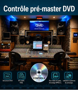 Contrôle pré-master DVD ISO NRG avant pressage industriel