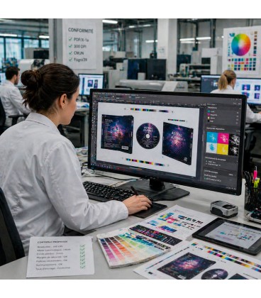 Mise en conformit&eacute; de fichiers graphiques pour impression CD et DVD