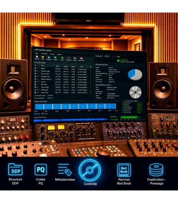 Contr&ocirc;le de pr&eacute;-master DDP pour duplication et pressage CD