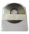 Pochette plastique pour CD et DVD autocollante