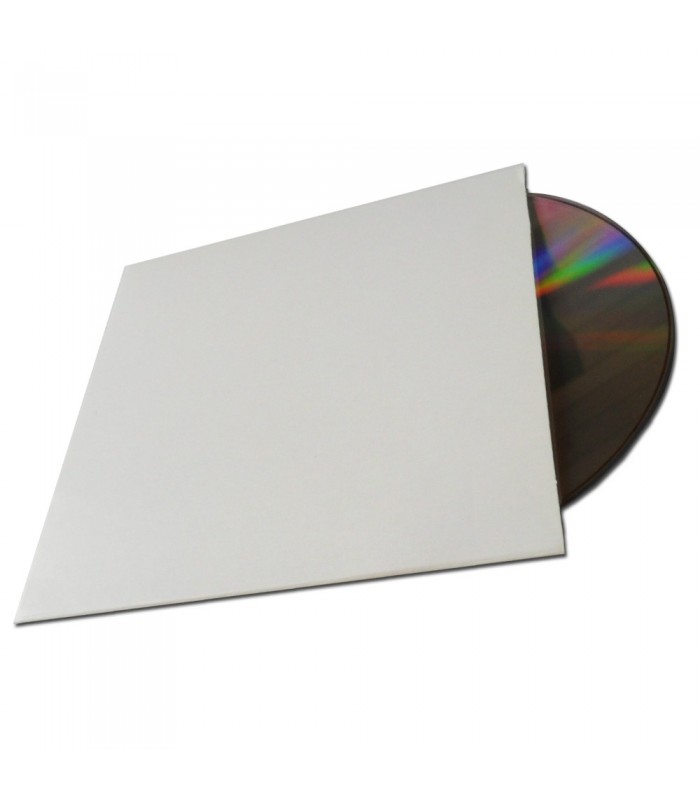 Pochette carton blanche sans impression pour vos disques CD